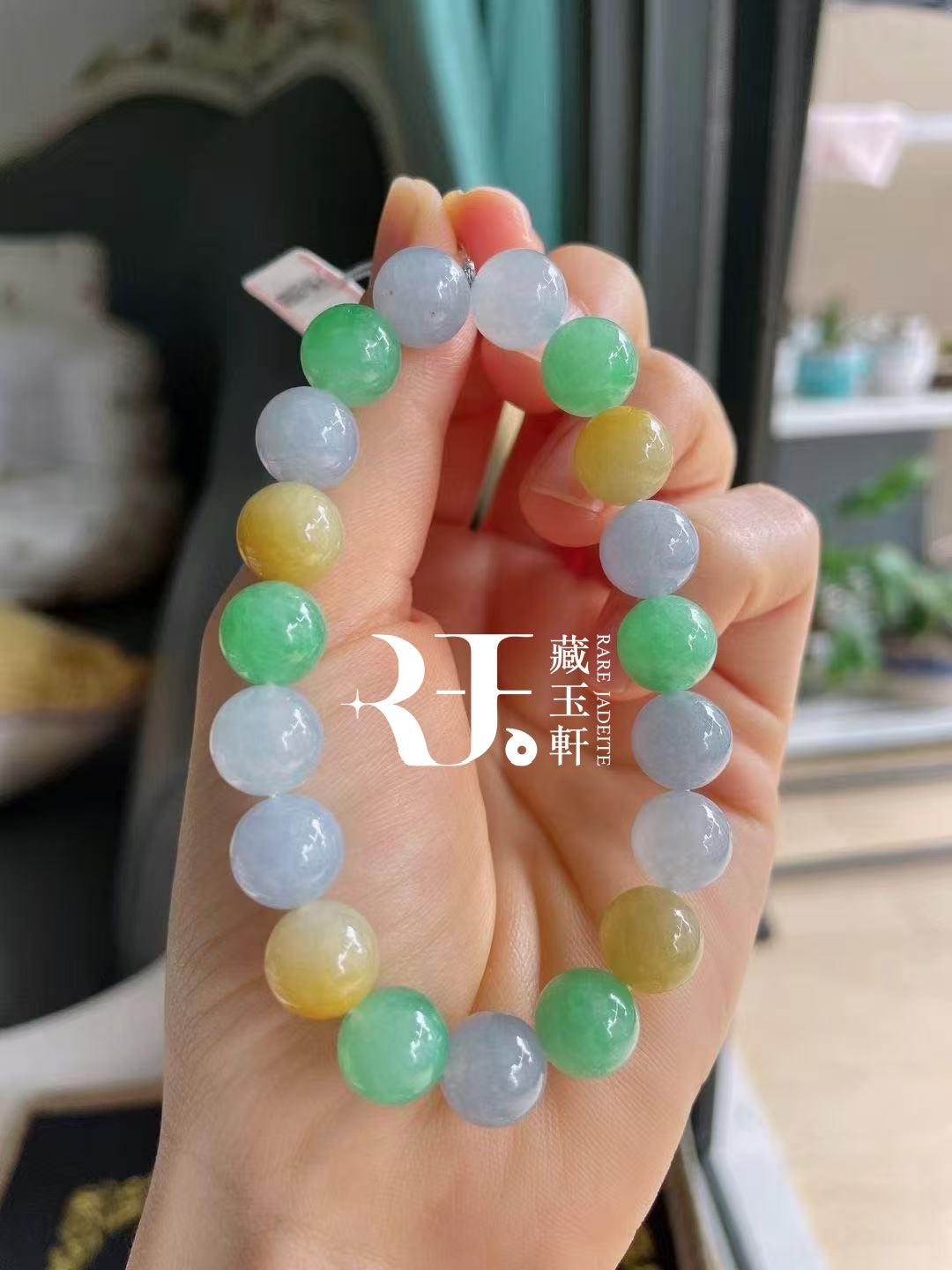 冰彩糖翡翠手串