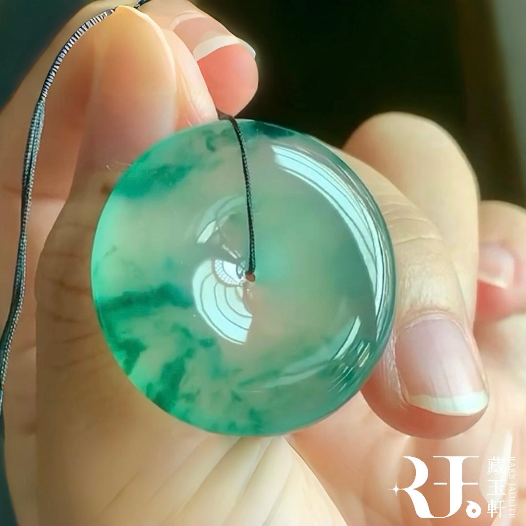 墨韻飄花平安扣