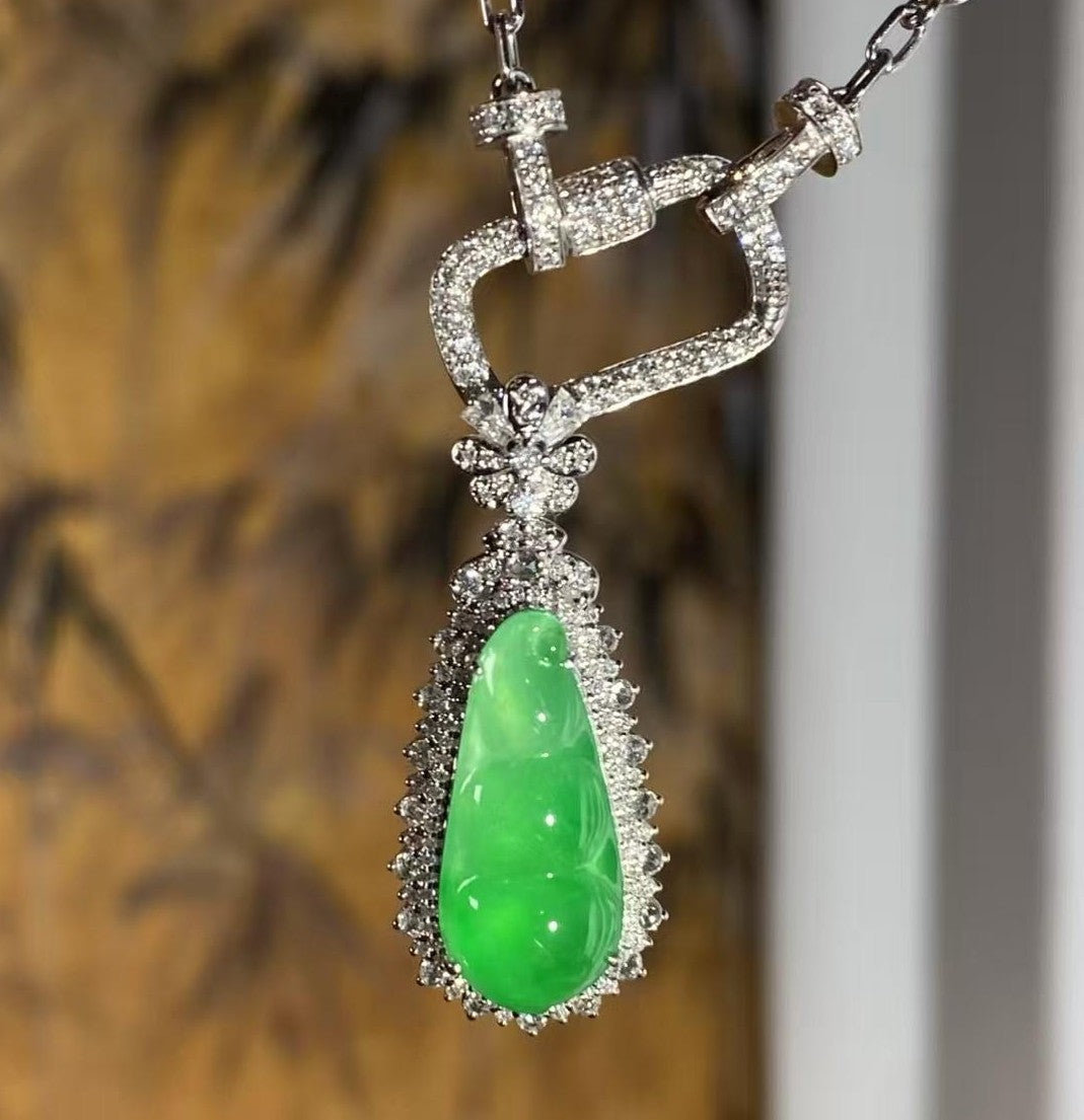 冰甜陽綠福豆吊墜