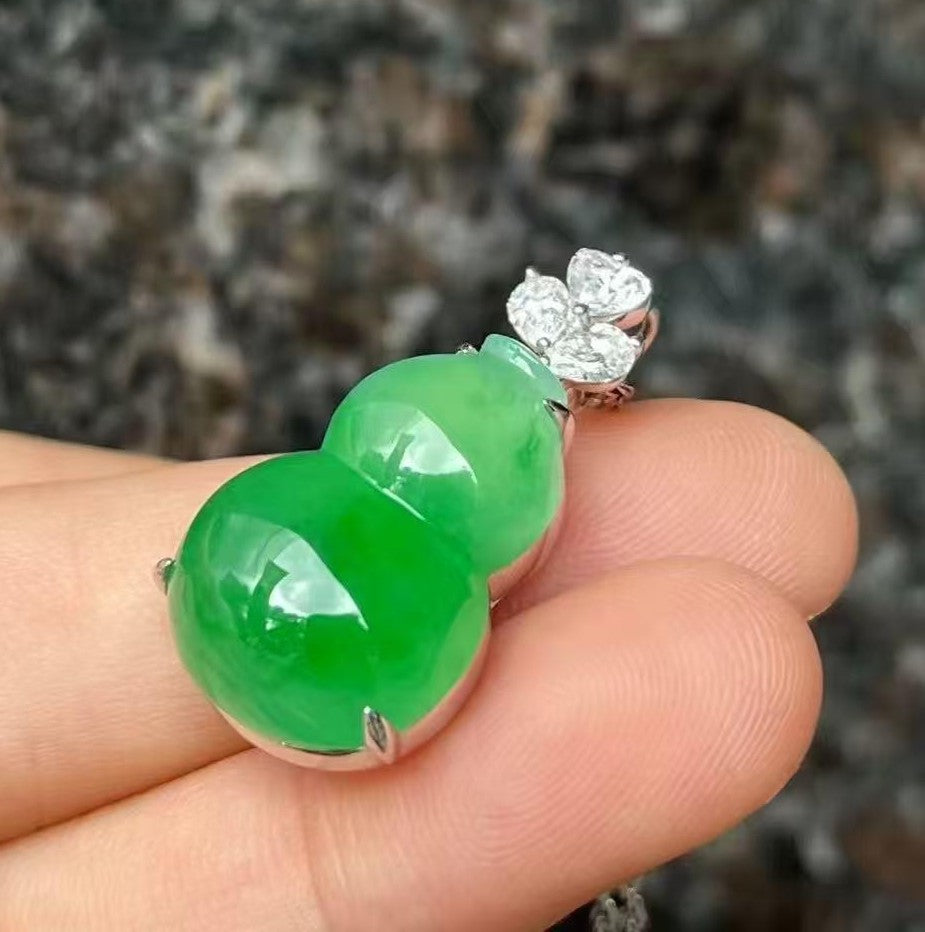 冰甜綠葫蘆吊墜