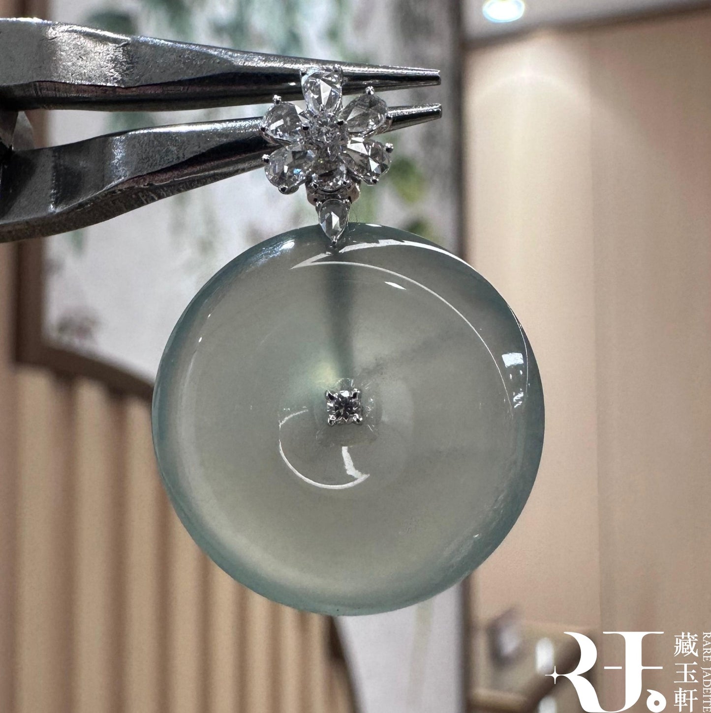 木那晴藍平安扣