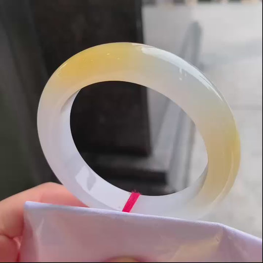 冰糖黃翡平安鐲