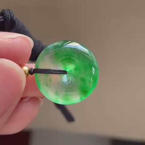 高冰陽綠平安扣